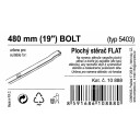 Stěrač FLAT BULK (BOLT) 19"/480mm