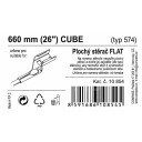 Stěrač FLAT BULK (CUBE) 26"/660mm